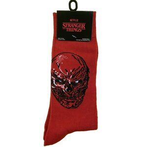 NEW NETFLIX STRANGER THINGS "VECNA" CREW SOCKS Size 6-12 Unisex  NWT